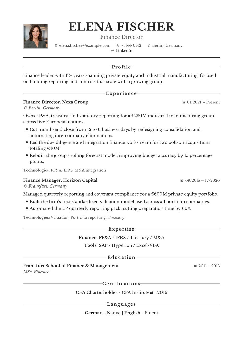 Civil Engineer resume example preview